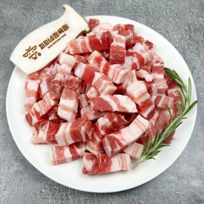 파파네정육점 수입산 구이용 한입 삼겹살, 2개, 500g
