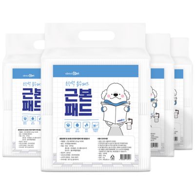 근본패드 강아지 배변패드, 4개, 100개입