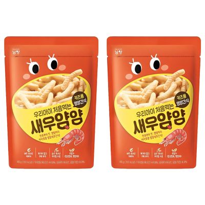 남양유업 우리아이 처음먹는 얌얌 과자, 새우맛, 2개