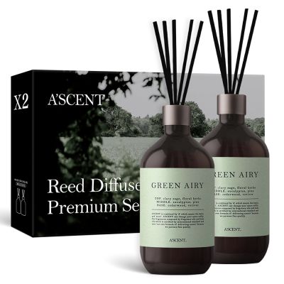 에이센트 퍼퓸드 디퓨저, 그린에어리, 500ml, 2개