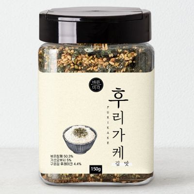 맛있는 후리가케 밥가루 주먹밥 김맛 병타입, 150g × 김맛 후리가케 150g [병타입] × 1개