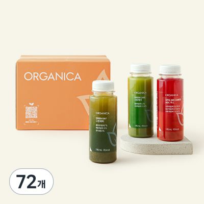 [로켓프레시] 올가니카 2Days 클렌즈 탑 주스, 190ml, 72개