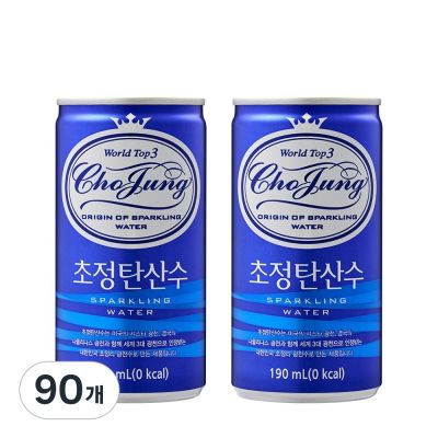 일화 초정탄산수 플레인, 190ml × 90개