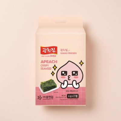 광천김 파래 도시락김 카카오프렌즈, 4g, 27봉