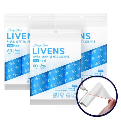 리벤스 사선컷팅 테이프클리너 리필 3개입, 3세트
