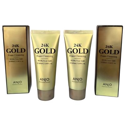 ANJO 앙쥬 24K 골드 폼클렌징 2개 ( 100ml+100ml), 100ml, 2개