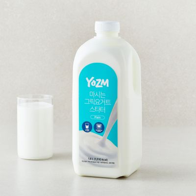 [로켓프레시] 요즘 마시는 그릭요거트 스타터 플레인, 1개, 1개입, 1.8L