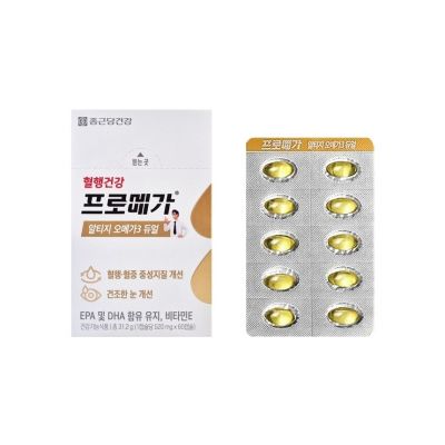 종근당건강 알티지 오메가3 듀얼, 60정, 1개