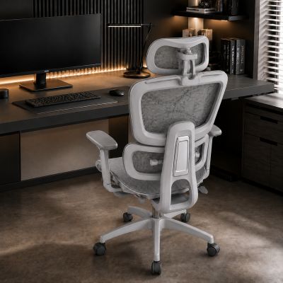 HOMEY NEST 꽃무늬 풀메쉬 사무실 사무용의자 3D 허리디스크 예방 컴퓨터 책상 의자  HN-X562