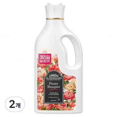 르샤트라1802 인퓨전 초고농축 섬유유연제 피오니부케향, 2L × 2개
