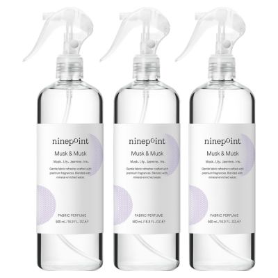 나인포인트 섬유향수, 머스크앤머스크, 500ml, 3개