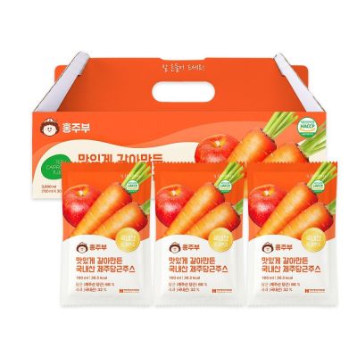홍주부 국내산 갈아만든 제주 당근주스