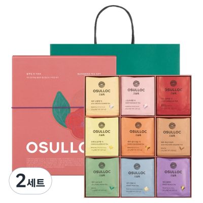 오설록 블루밍 티 기프트 9종 x 4p 세트 + 쇼핑백