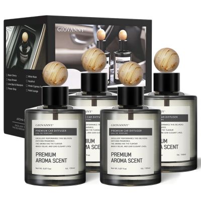 GIOVANNY 프리미엄 차량용 방향제 150ml 2p, 화이트머스크, 2세트