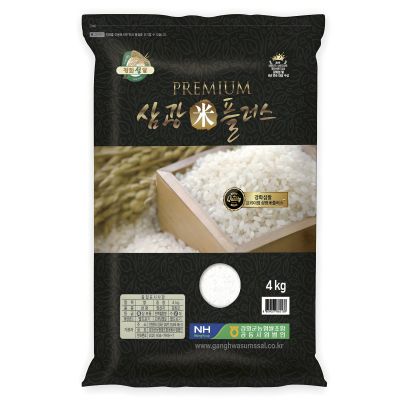 강화군농협 강화섬쌀 삼광미플러스 백미 특등급, 4kg, 1개