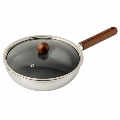 제이비홈 Woody 우디 IH 스텐 웍 궁중팬 (뚜껑포함), 1개, 24cm