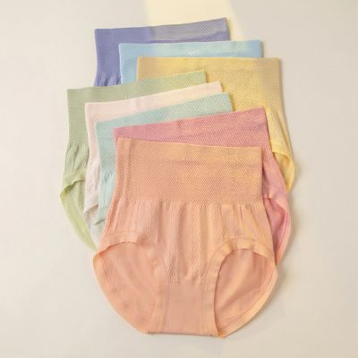 소피아 하이웨스트 팬티, L, 스킨 + 옐로우 + 핑크 + 그린 + 블루 + 오렌지 + 카키 + 라벤더, 8개입, 1세트