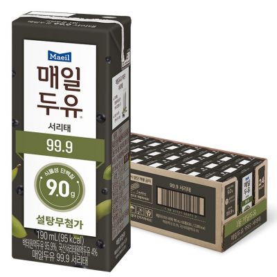 매일두유 99.9 서리태, 24개, 190ml