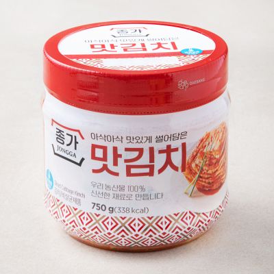 종가 아삭아삭 맛있게 썰어담은 맛김치, 750g, 1개