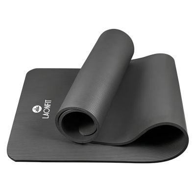 라온핏 NBR 요가매트 라이트 10mm, 차콜, 610 x 1800 x 10 mm, 1개