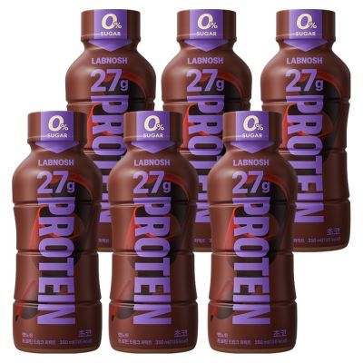 랩노쉬 프로틴 드링크 퍼펙트 초코, 6개, 350ml