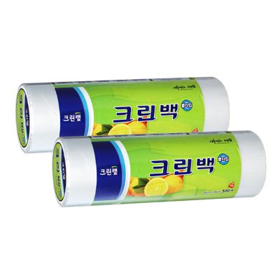 크린랩 롤백 25cm x 35cm, 중(M), 500개입, 2개