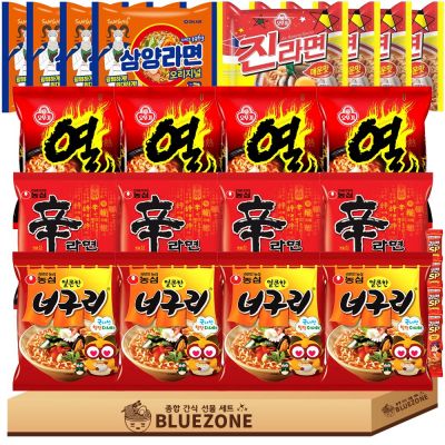 인기 봉지라면 5종 20개 D세트 (신라면4+진라면매운맛4+너구리4+열라면4+삼양라면4, 1개