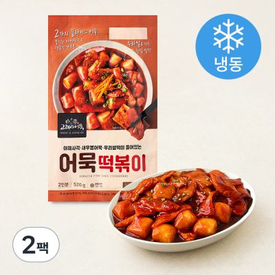 고래사어묵 어묵떡볶이 2인분 (냉동), 520g, 2팩