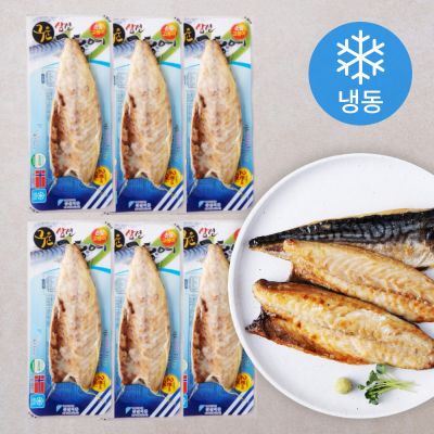 [로켓프레시] 삼선 구운 고등어 (냉동), 120g, 6팩