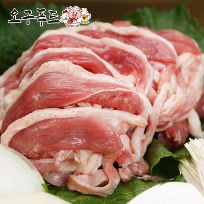 [냉장] 오구푸드 오리고기 생오리 슬라이스 로스 무항생제 인증, 500g, 3개