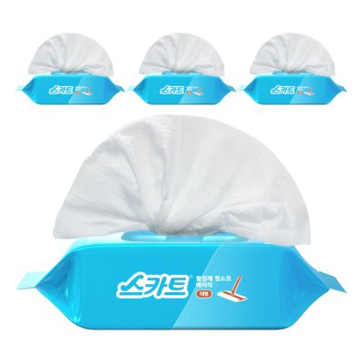 스카트 물걸레 청소포 베이직 대형 30매, 4개
