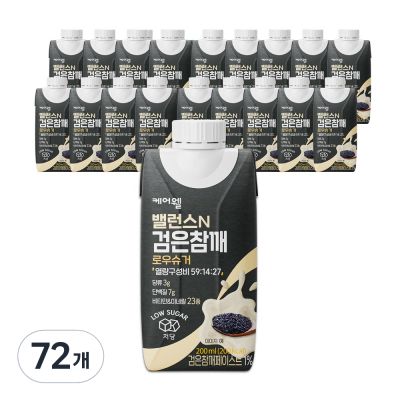 케어웰 검은참깨, 200ml, 72개