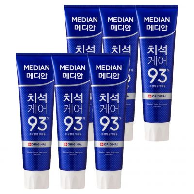 메디안 치석 오리지널 치약, 120g, 6개
