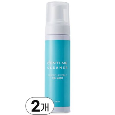 교정 유지장치 틀니 세척 덴티미 클리너, 2개, 200ml