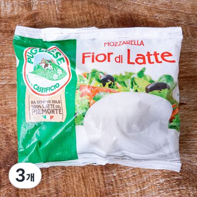 푸글리제 모짜렐라 치즈, 125g, 1개입, 3개