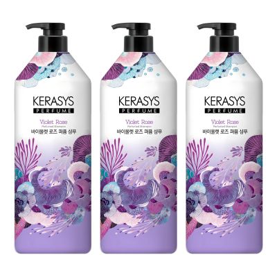 케라시스 퍼퓸 샴푸 바이올렛 로즈, 1L, 3개