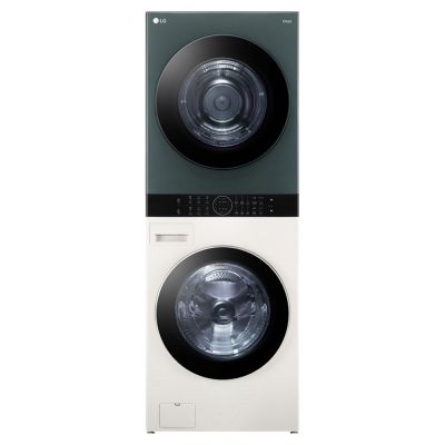 LG전자 트롬 오브제컬렉션 워시타워 세탁기 + 건조기 세트 24kg + 20kg 방문설치, 네이처 베이지(세탁기), 네이처 그린(건조기)