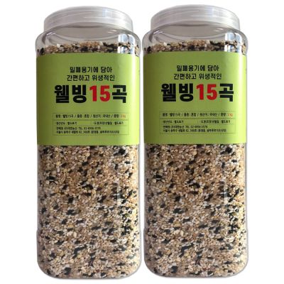 대한농산 통에담은 웰빙15곡, 2kg, 2개