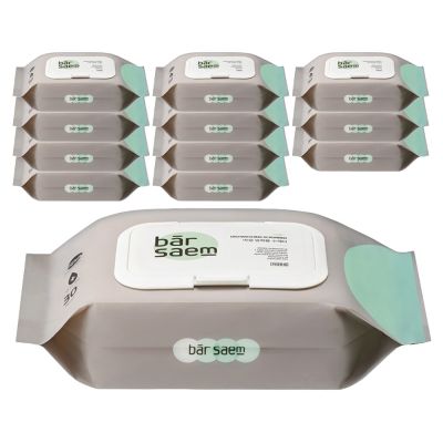 바샘 세제일체형 일회용 수세미, 혼합색상, 30개입, 12개