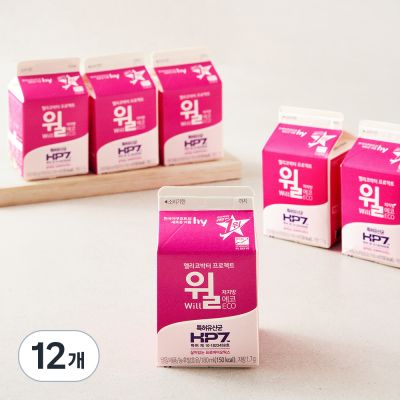 한국야쿠르트 윌 저지방 에코, 180ml × 6개입 × 2개