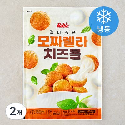 [로켓프레시] 벨리푸드 모짜렐라 치즈볼 (냉동), 600g, 2개