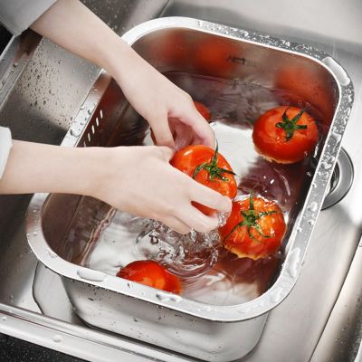 리빙캐슬 스테인레스 스틸 직사각 설거지통 10L, 10L × 1개