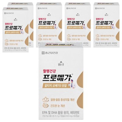 종근당건강 프로메가 알티지 오메가3 듀얼, 60정, 6개