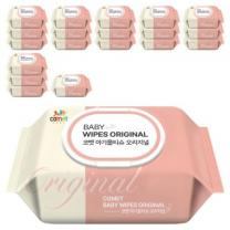 코멧 오리지널 유아용 아기물티슈 캡형, 50g, 100매, 20개