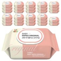 코멧 오리지널 유아용 아기물티슈 캡형, 50g, 100매, 30개