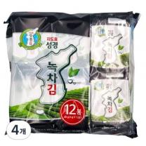 지도표 성경 녹차 도시락김 (4g*12입), 48g, 4개