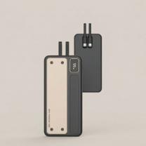 드리온 LCD 잔량 표시 보조배터리 DR-LCD-10000, 블랙, 10000mAh, C타입 8핀 일체형
