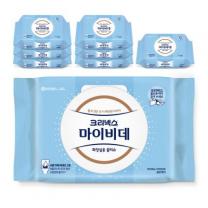 마이비데 클린케어 화장실용 물티슈 캡형