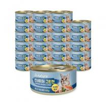 인네이처 그린캔 고양이 간식캔, 닭고기&새우, 85g, 24개입, 1개