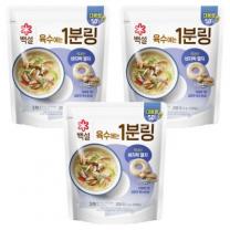 백설 바지락멸치 육수에는 1분링 50개입, 200g, 3개